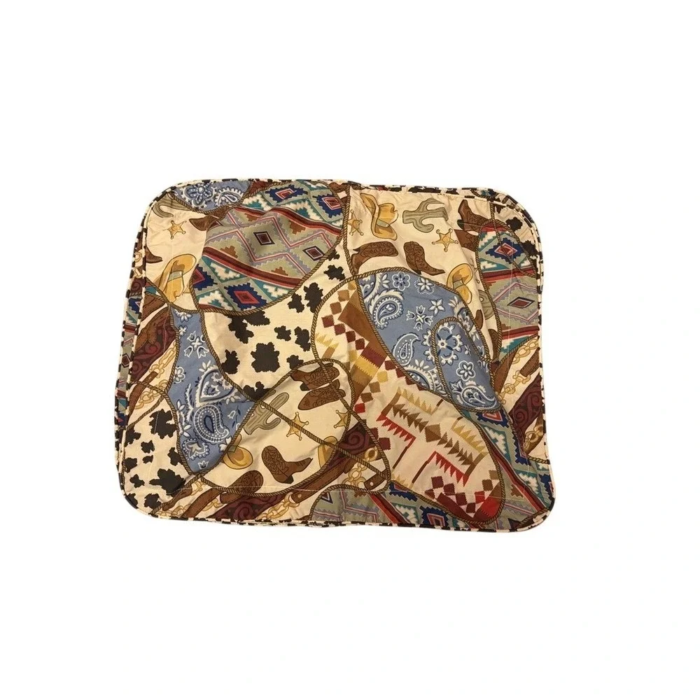 Royalton Western Cowboy Shams Boots Bandana Print‎ Pillow Covers Set of 2